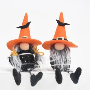 Amazon Top Verkoper Halloween Ornament Gonk Plank Sitter Tafelblad Decor Tomte Nisse Pluche Witch Bat Halloween Gnomes