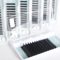 Extensions de cils Tsingzzu, bande ultra-fine, plateaux d'extensions de cils, cils londoniens, extensions de cils en velours coréen PBT