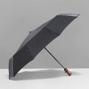 Parapluie Mini Automatique Créatif et Robuste avec Manche en Bois, Pliable et Personnalisable pour l'Été, Idéal pour les Cadeaux d'Affaires - Vente Flash - Product Image 4