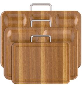 Planche à découper multifonctionnelle en bois d'acacia épais avec poignée, planche à découper - Product Image 1