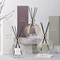 AIKUN in House Designer Team Ensemble diffuseur d'arômes de luxe en rotin naturel gravé sur mesure pour projets de cadeaux de mariage