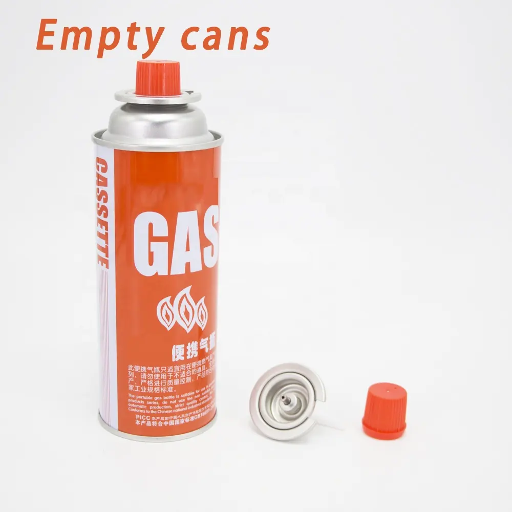 フューテンブタン空缶工場ホット販売プロパン227gブタン詰め替えガスキャンプカートリッジ缶