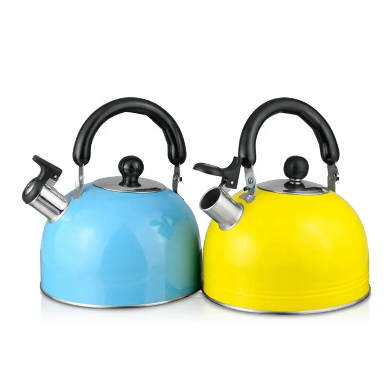 Cheap factory price promotional colorful tea kettle stainless steel whistling kettle