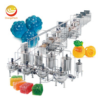 3D Fruit Watermeloen Gummies Snoep Productielijn Zachte Snoepgoed 3D Kleine Gummy Snoep Ananas Maakmachine