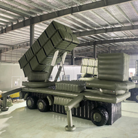 Modèle gonflable de lanceur de missiles gonflable de véhicule de missile de simulation Modèle gonflable de véhicule de radar pour l'exercice