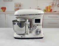 Appareils ménagers de cuisine Robot Aid Batteur à oeufs électrique Affichage Lcd Pâte à gâteau Mélangeur sur socle