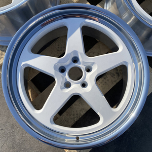 Jantes en alliage d'aluminium forgé T6-6061, 2 pièces, finition étoile polie, 16 17 18 19 20 21 22 pouces, 5X112 5X114.3 5X120, à déport profond - Product Image 2