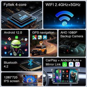 Nouveauté Lecteur multimédia de voiture Android 12 64 Go 9 pouces pour VW Volkswagen Golf Polo <span class=keywords><strong>Skoda</strong></span> <span class=keywords><strong>Octavia</strong></span> Passat Radio Écran tactile IPS - Product Image 2