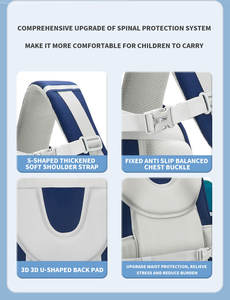 Sac à dos scolaire imperméable avec fermeture éclair pour élèves du primaire, soulagement de la charge et protection de la colonne vertébrale pour les enfants de la 1ère à la 6ème année - Product Image 6