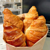 Croissant de petit-déjeuner sans sucre, pain de blé entier moelleux et sucré, substitut de repas, pain de hamburger chinois