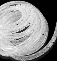 Aislamiento Resistente a Altas Temperaturas / Protector de Cable de Silicona Anti-UV en Espiral / Cubierta de Cable Enrollado 4*6*1mm
