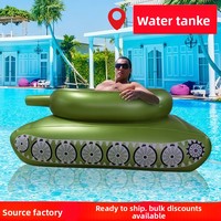 Vente en gros usine : Jouets gonflables de combat aquatique en forme de char pour fêtes au bord de la piscine - Tailles adultes et enfants, pompe à air manuelle, bague de natation en forme de voiture