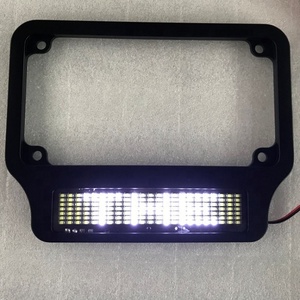 LED hiển thị Hoa Kỳ 7x23pixel xe máy màu trắng Xe LED tấm giấy phép khung - Product Image 1