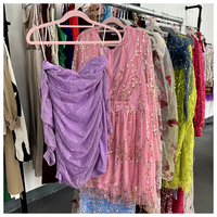 Robes de Soirée Sexy en Soie pour Femme, Vêtements d'Occasion en Gros, Liquidation en Vrac, Robe de Soirée Tendance à Bas Prix 2025