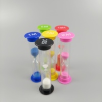Minuterie de sable sablier coloré verre de sable horloge de sable ensemble de minuteries 30sec 1min 2mins 3mins 5mins 10mins cadeau de minuterie pour les enfants
