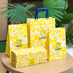 Hộp các tông tráng miệng màu trắng để nướng bánh trứng Macarons bánh rán cho bánh quy bao bì Takeaway cho đường và <span class=keywords><strong>sushi</strong></span> - Product Image 3