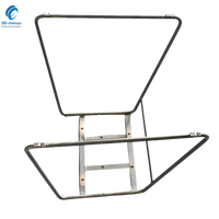 Pieds de base de chaise de salle à manger en fer noir mat Offre Spéciale 450mm