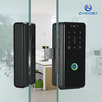 Cerradura de puerta con código de acceso de huella dactilar inteligente con reconocimiento facial 3D de vidrio de oficina adecuada para puerta de Apertura Doble y única y puerta doble