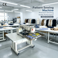 Máquina de Coser Electrónica Programable de Alta Eficiencia con Patrones 10080, Máquina de Coser Automática con Plantillas Grandes
