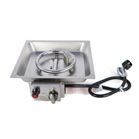 Nouveau kit de brûleur de foyer carré système de combustion au gaz équipement de chauffage extérieur