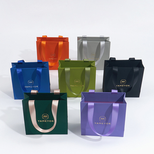 Boyang vente en gros, sac à provisions en papier pour emballage cadeau de bijoux de luxe, bon marché - Product Image 2