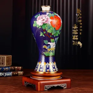 Dai Jialin Cloisonne <b>Vase</b> Long-Lasting High-End <b>Ceramic</b> Porcelain for Home Decor Prosperous Plum Design Living Room 3.80501 - Product Image 5