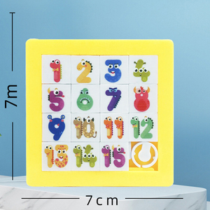 Jouet éducatif numérique Huarong Road Plane en gros, alphabet pour enfants, puzzle en bois - Product Image 4