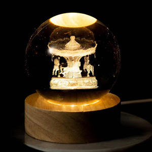 3D arte bola <span class=keywords><strong>de</strong></span> cristal lámpara <span class=keywords><strong>de</strong></span> noche bola decoración USB Led luces <span class=keywords><strong>de</strong></span> noche escritorio decoración <span class=keywords><strong>del</strong></span> hogar lámpara <span class=keywords><strong>de</strong></span> Saturno 50 dormitorio pequeño 60 5W DC 6V - Product Image 5