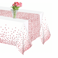 Nappe rectangulaire jetable moderne en PEVA imperméable de marque pour hôtels, pique-niques et fêtes