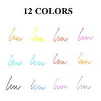Mobee P-665F 12 pcs/set Pinceau Stylo à Enseigne Multicolore Logo Personnalisé pour Écriture Créative Esquisse et Usage de Bureau Vente en Gros Disponible