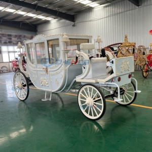 White Royal Horse Carriage Manufacturer/wedding Electric Vehicle Wagon/sightseeing Electric Horseless Carriage - Product Image 6