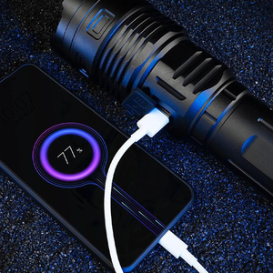Tùy chỉnh 50 Wát trắng Laser Type-C có thể sạc lại đèn pin đa chức năng hợp kim nhôm bền ngọn đuốc - Product Image 3