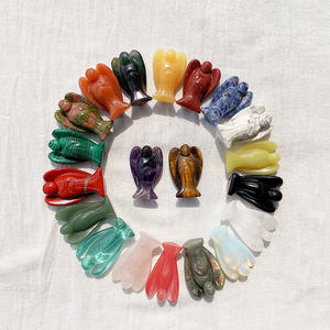 Gemas naturales de 2 pulgadas, amatista tallada de Ángel, cristal, decoración artesanal - Product Image 2