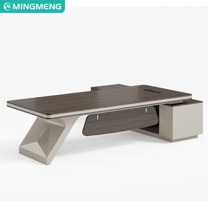 Escritorio de oficina para CEO, escritorio de jefe, lujo ligero, alta gama, escritorio de dirección, escritorio de gerente comercial con gabinete - Product Image 6