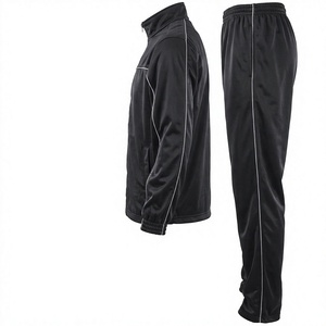 Conjunto Deportivo Personalizado de Poliéster/Algodón con Cremallera, Sudadera Transpirable, Chaqueta Cortavientos Rosa de Invierno para Hombre y Mujer, para Tenis, Running, Entrenamiento, Voleibol - Product Image 2