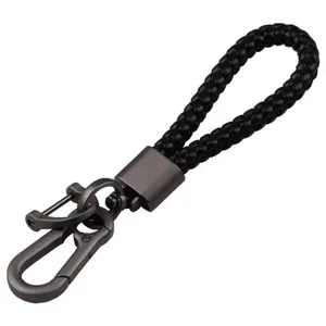 Llavero de Cuero con Diseño Creativo, Personalizable con Logotipo y Nombre, Anillo de Metal de Aleación de Color para Coche o Moto, Llavero de Alta Gama, Regalo para Parejas - Product Image 6