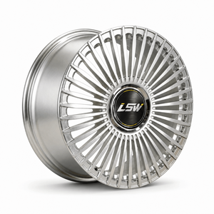 LS8025 Elegant Luxury Modified Forged <b>Wheels</b> Radiating Multi <b>Spoke</b> Brushed Custom Rims 18in Fit For Audi Passenger Vehicle - Product Image 1