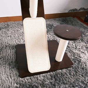 Jouet à gratter en sisal à faible coût arbre à chat 3-en-1 cadre d'escalade pour chat d'intérieur et <span class=keywords><strong>plaisir</strong></span> à ronronner - Product Image 4
