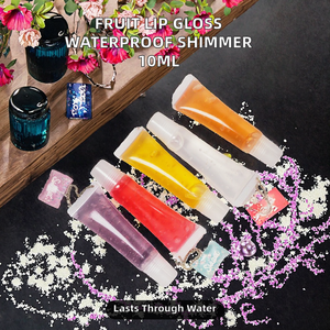 Brillo Labial Infantil con Sabor a Frutas de 10 ml, Fresa, Melocotón, Uva, Manzana, Transparente, Brillante, Resistente al Agua, Maquillaje Labial, Marca Privada, Venta al por Mayor - Product Image 2