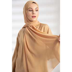 Camel <b>Chiffon</b> <b>Scarf</b> Modest Dress Accessory - Product Image 5