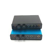 Nuevo Yangtse CJY490 USB 7.1 5.1 Externo con Óptico S/PDIF |   Interfaz de Audio para Juegos de PC y Laptop con Sonido Envolvente de 6 Canales