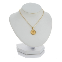 Collares con Iniciales Chapados en Oro de 18K Estilo Vintage para Mujer, Joyería Delicada con Cadena de Eslabones para Combinar, Material de Acero Inoxidable
