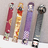 Regla de Acrílico Personalizada con Diseño de Personaje Animado, Herramienta de Medición de 15 cm, Regla de Anime Personalizada para Estudiantes