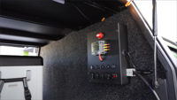 Amomdpower Boîtier de contrôle pour camping extérieur en alliage d'aluminium 12V/24V 4WD RV Certifié CE pour caravanes Canopy Trailers Motorhomes