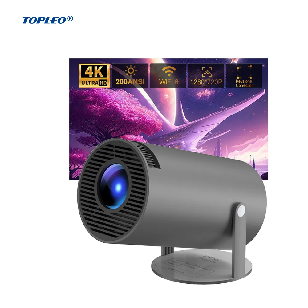Topleo HY300 HD projecteur led 3d hologramme équipements présentation 1080p android pour écran de projecteur