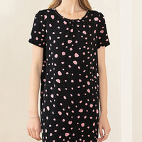 Robe midi plissée à manches courtes pour femme, imprimée numériquement à pois, tissée, décontractée d'été, avec ourlet à volants et taille naturelle, ODM