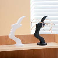 Support de lunettes de vue en plastique de forme irrégulière pour bureau, style art moderne, vente en gros