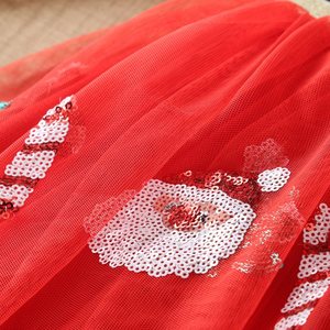 Nuovo arrivo per bambini albero di natale natale stampella per bambini natale <span class=keywords><strong>gonna</strong></span> di natale morbida <span class=keywords><strong>tulle</strong></span> rosso <span class=keywords><strong>gonna</strong></span> tutu per ragazze - Product Image 3