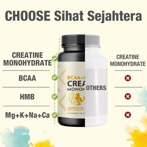 Wholesale <strong>Creatine</strong> Monohydrate Chewable Tablets <strong>BCAA</strong> HMB 90pcs 3000mg High Absorption Lemon Flavored Muscle Strength Supplement - Product Image 2