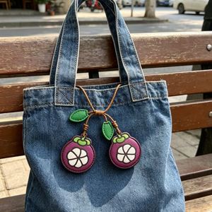 Cute Fruit Shaped Leather <b>Bag</b> <b>Charms</b> for Woven Tote <b>Bags</b> Handmade PU Leather Pendant Decorative Accessories for Beach <b>Bags</b> - Product Image 3